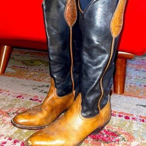 Vintage Tony Lama Cowboy Boots Size 7.5 Women